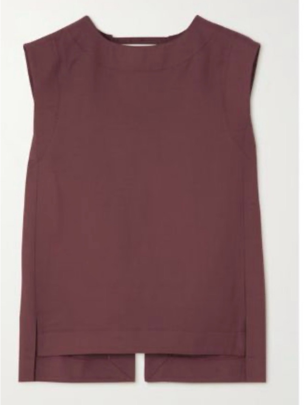 Loulou Studio Sleeveless Top in Deep Plum